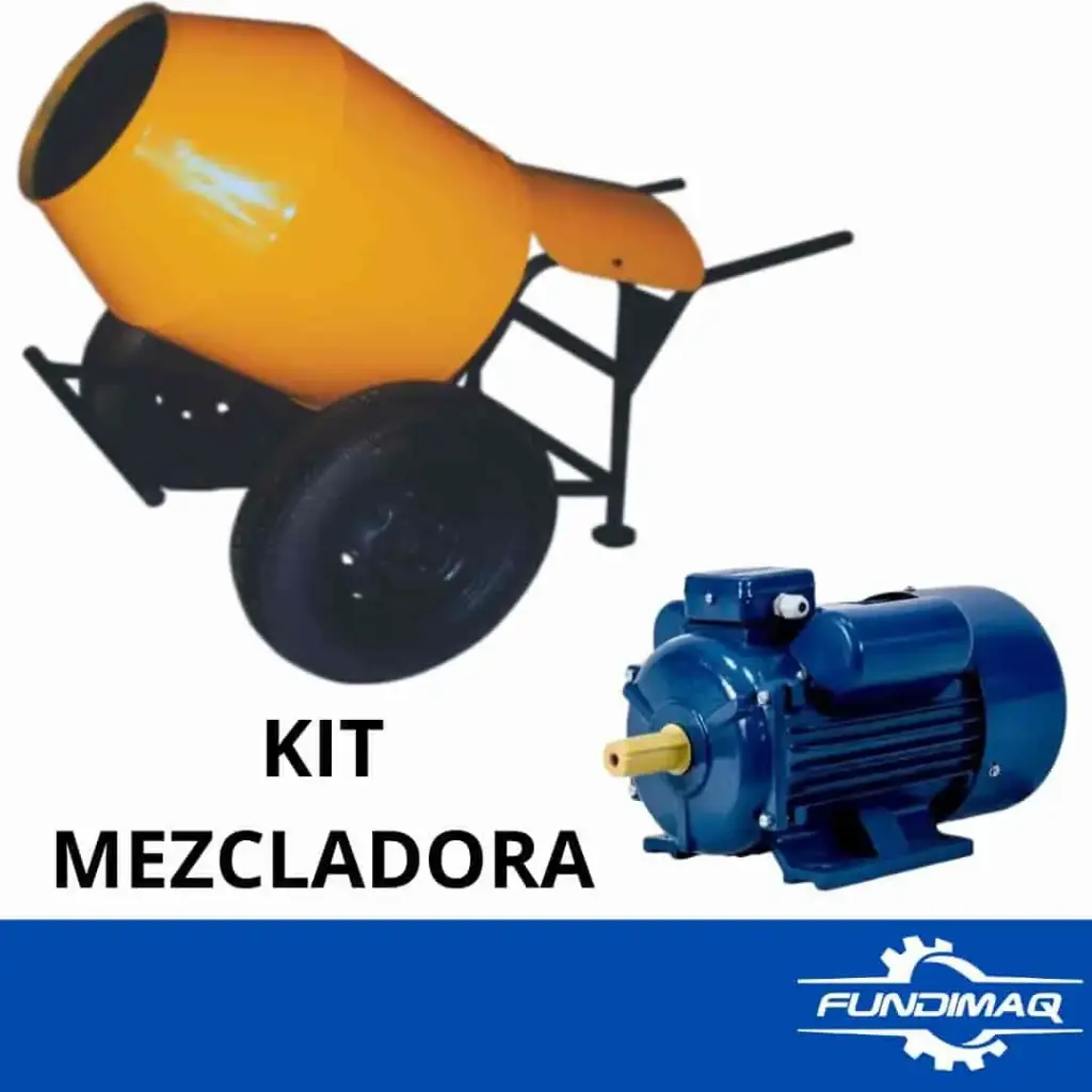 KIT MEZCLADORA CARRETILLA 1/2 BOLSA 2HP