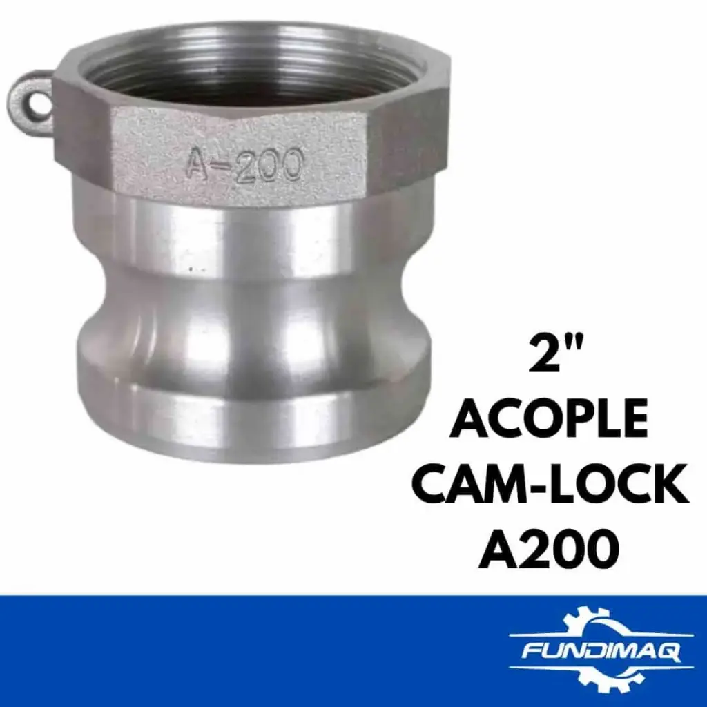 ACOPLE CAM-LOCK A200 2" ALUMINIO