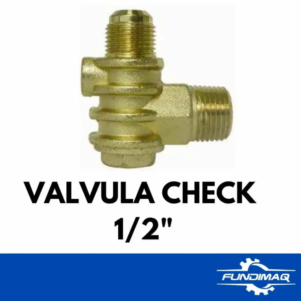 001 VALVULA CHECK 1/2" COMPRESORA