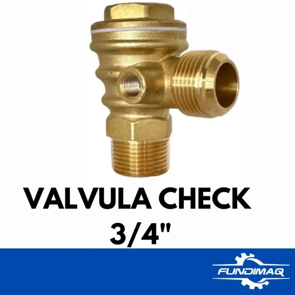 001 VALVULA CHECK 3/4" COMPRESORA