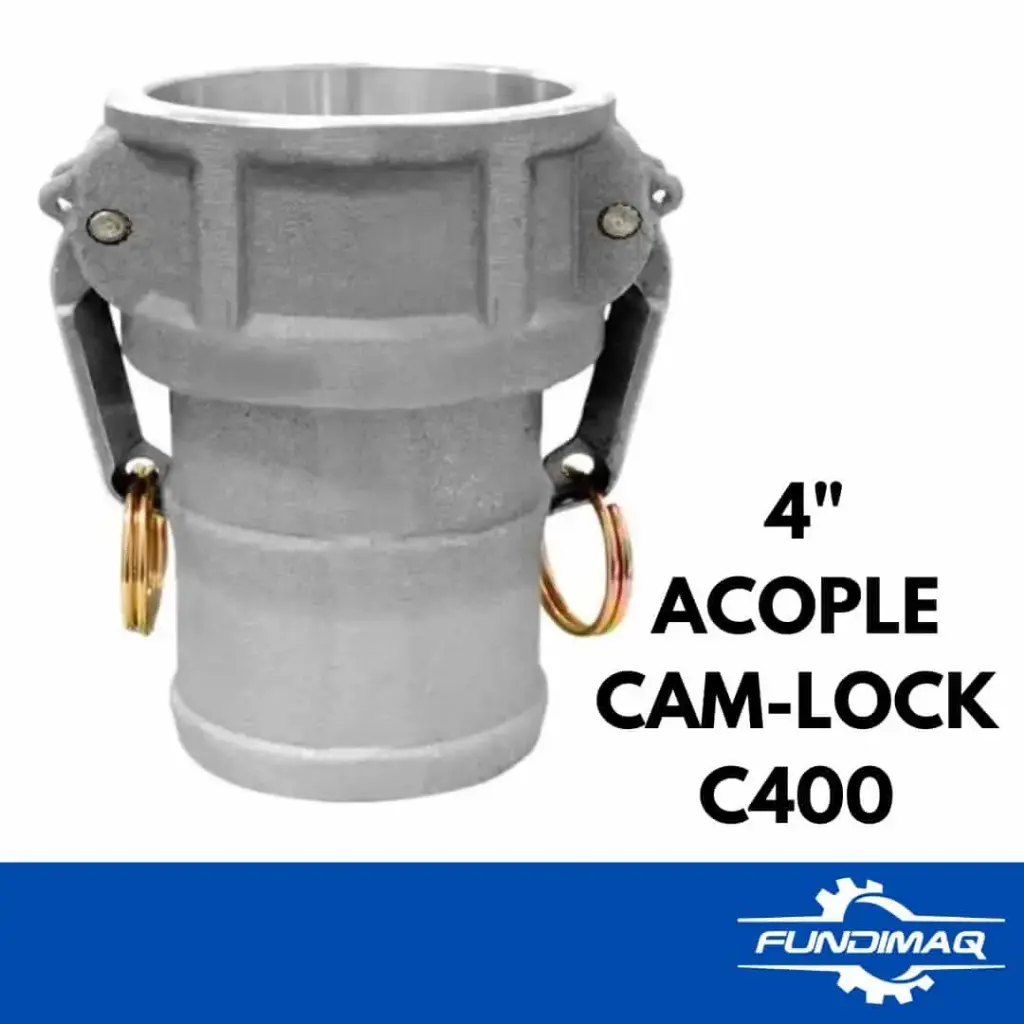 ACOPLE CAM-LOCK C400 4" ALUMINIO