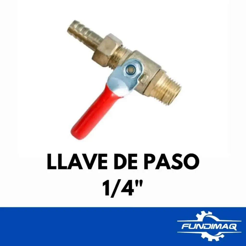 [500151] LLAVE DE PASO 1/4" COMPRESORA