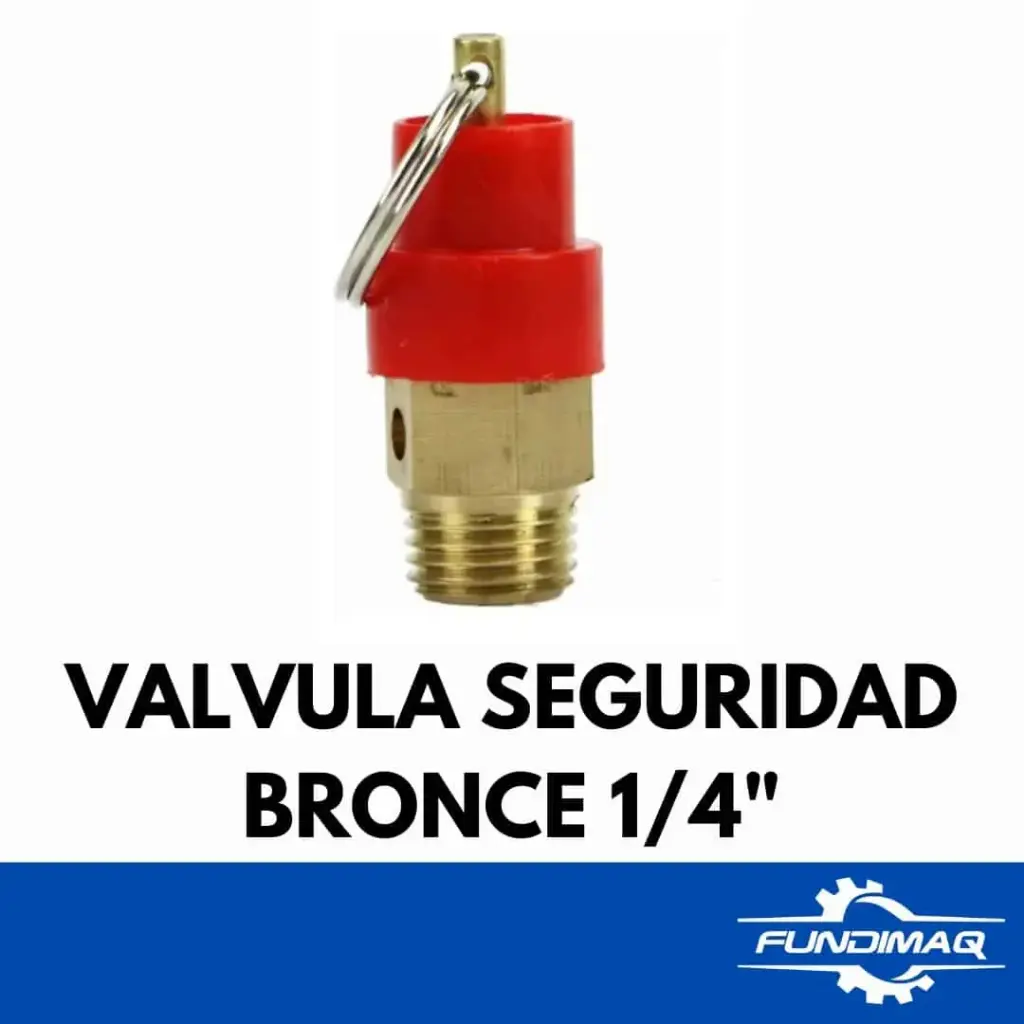 001 VALVULA SEGURIDAD 1/4 BRONCE