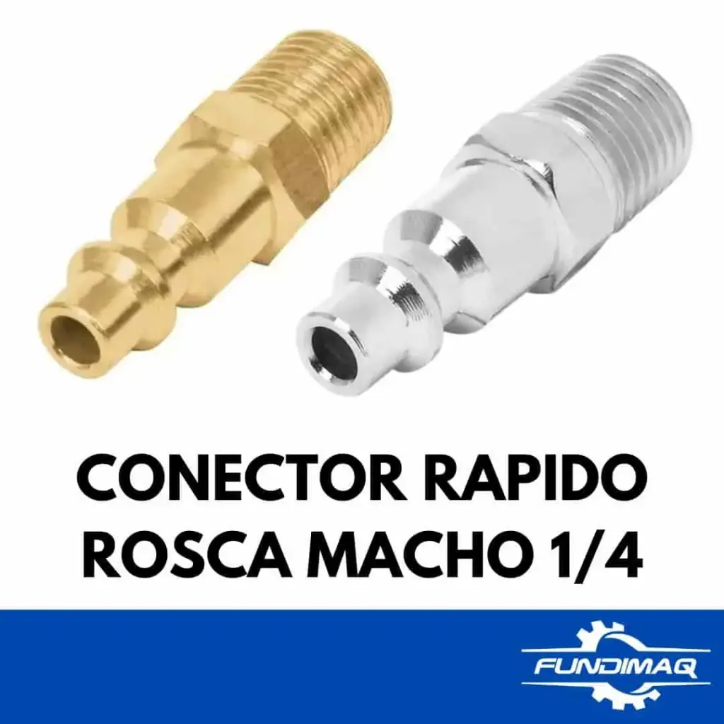 CONECTOR RAPIDO ROSCA MACHO 1/4