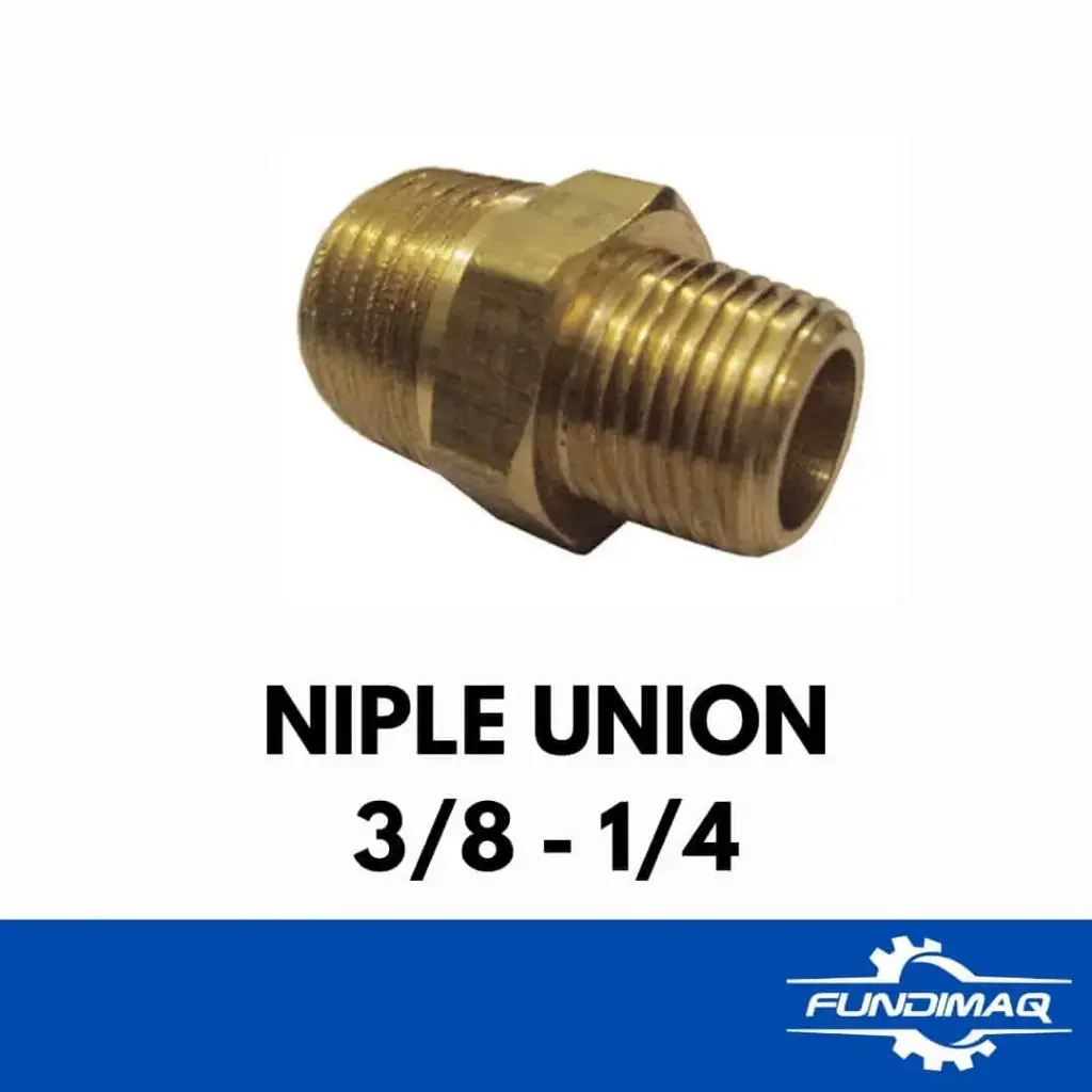 NIPLE UNION ROSCA MACHO 3/8 -1/4