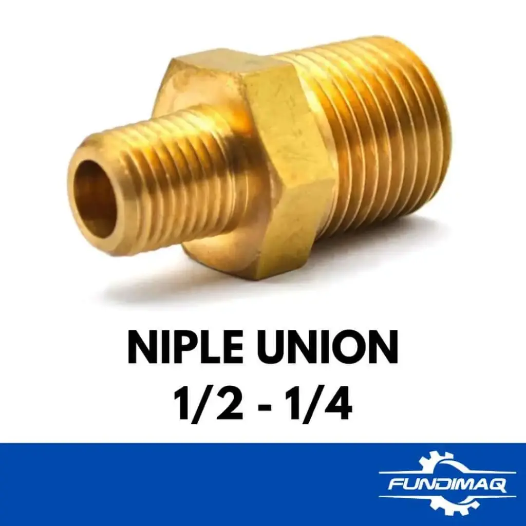 001 NIPLE UNION ROSCA MACHO 1/2 -1/4
