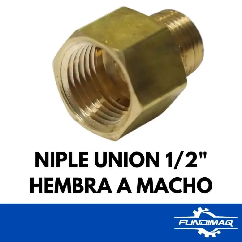 NIPLE UNION ROSCA HEMBRA A MACHO 1/2
