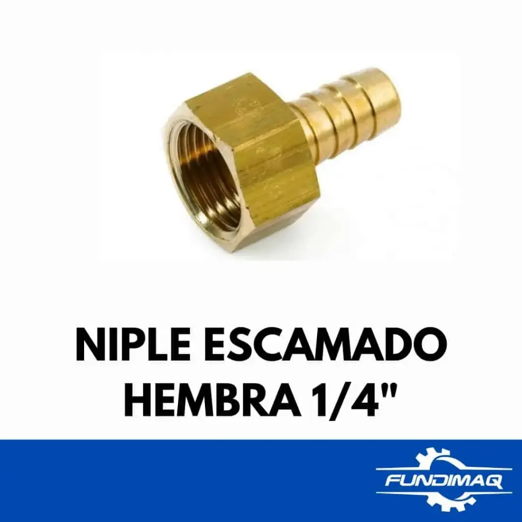 [500720] NIPLE ESCAMADO HEMBRA 1/4