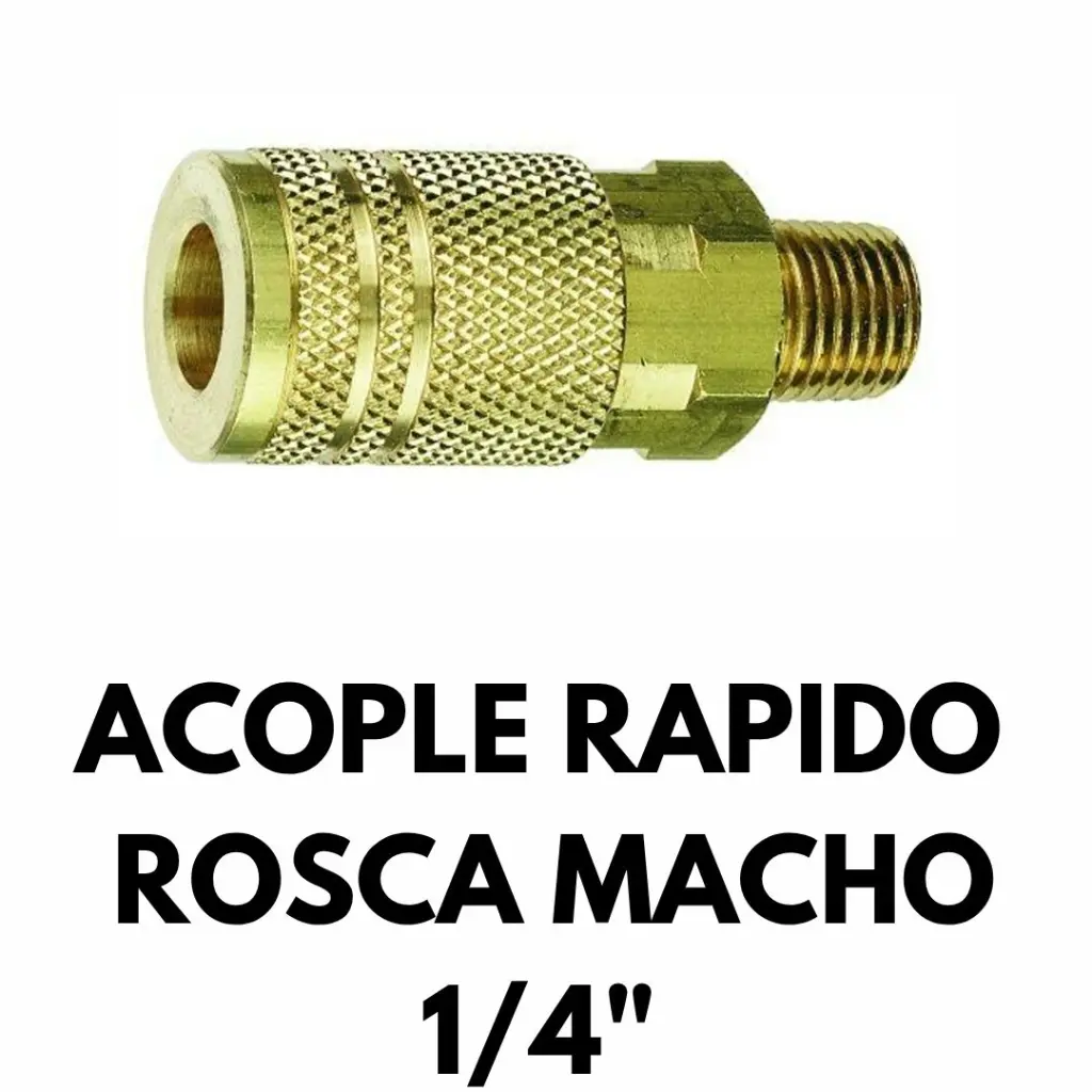 ACOPLE RAPIDO 1/4 ROSCA MACHO