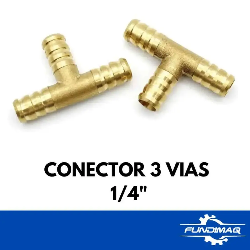 CONECTOR UNION 3 VIAS 1/4