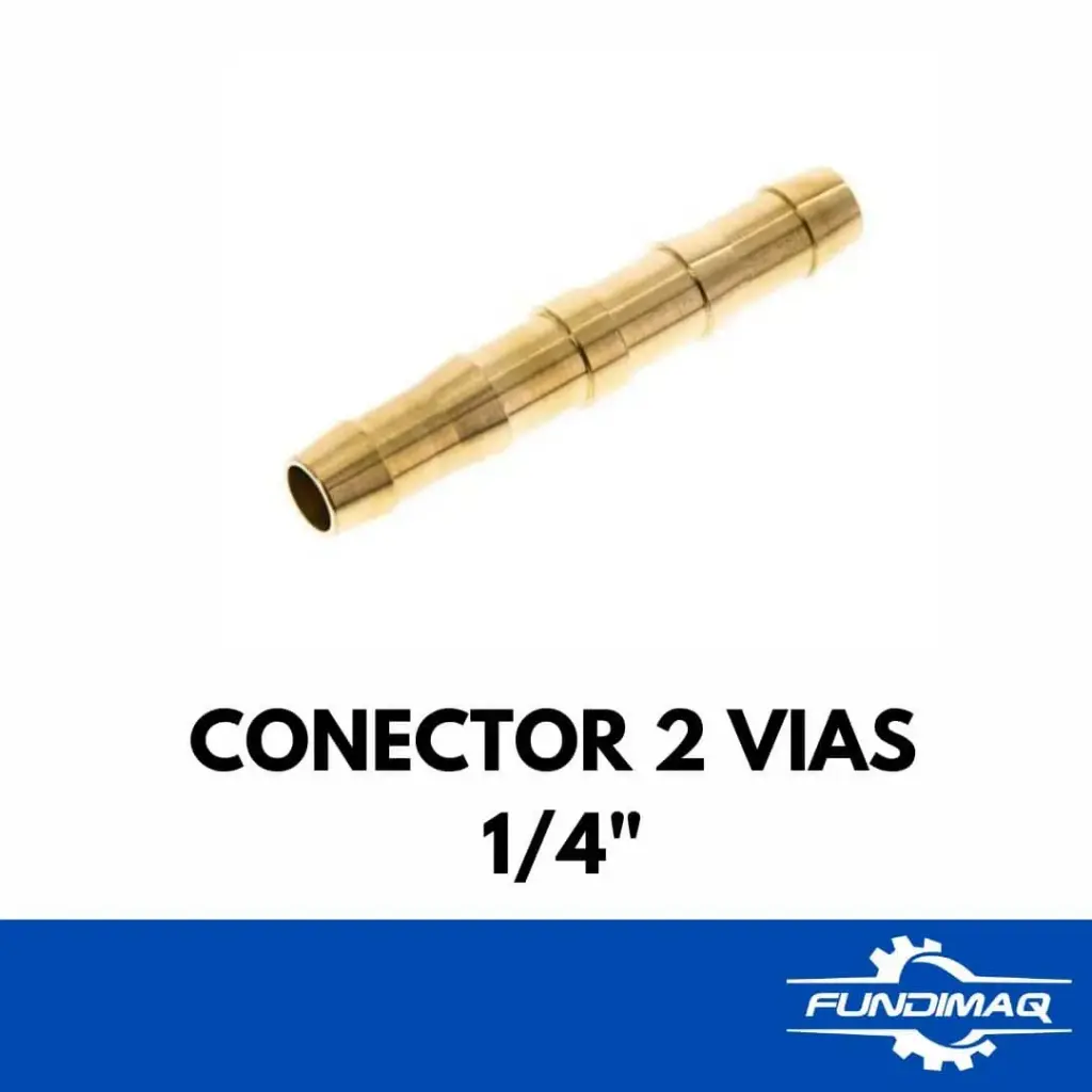 CONECTOR UNION 2 VIAS 1/4