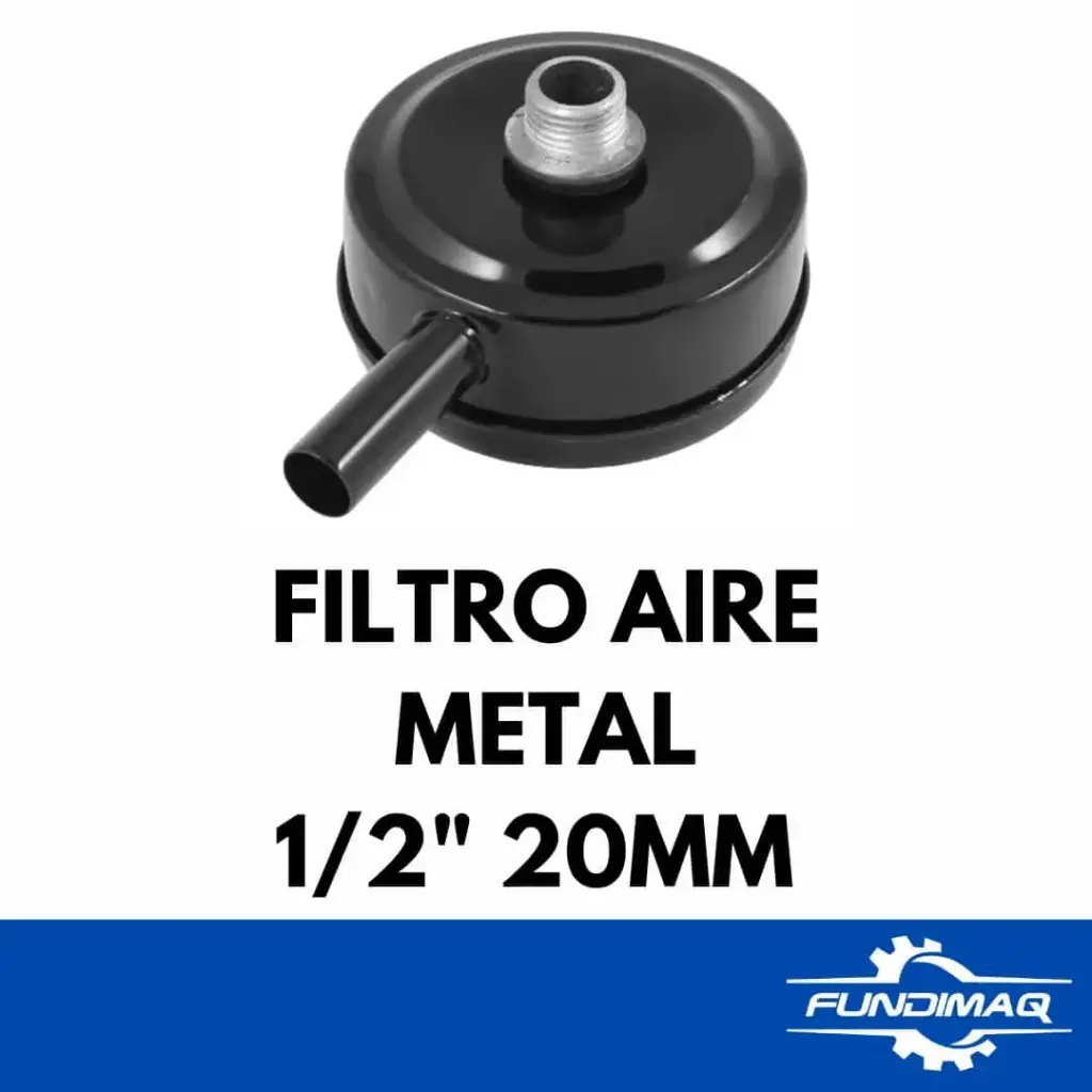 [500410] FILTRO AIRE 1/2" 20MM COMPRESORA METAL
