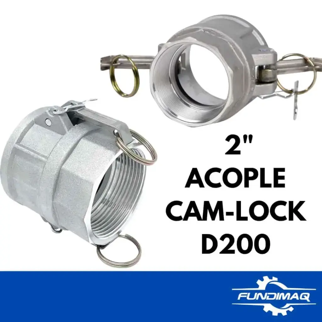 002 ACOPLE CAM-LOCK D200 2" ALUMINIO