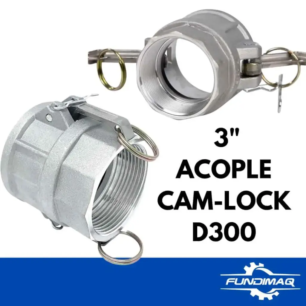 ACOPLE CAM-LOCK D300 3" ALUMINIO