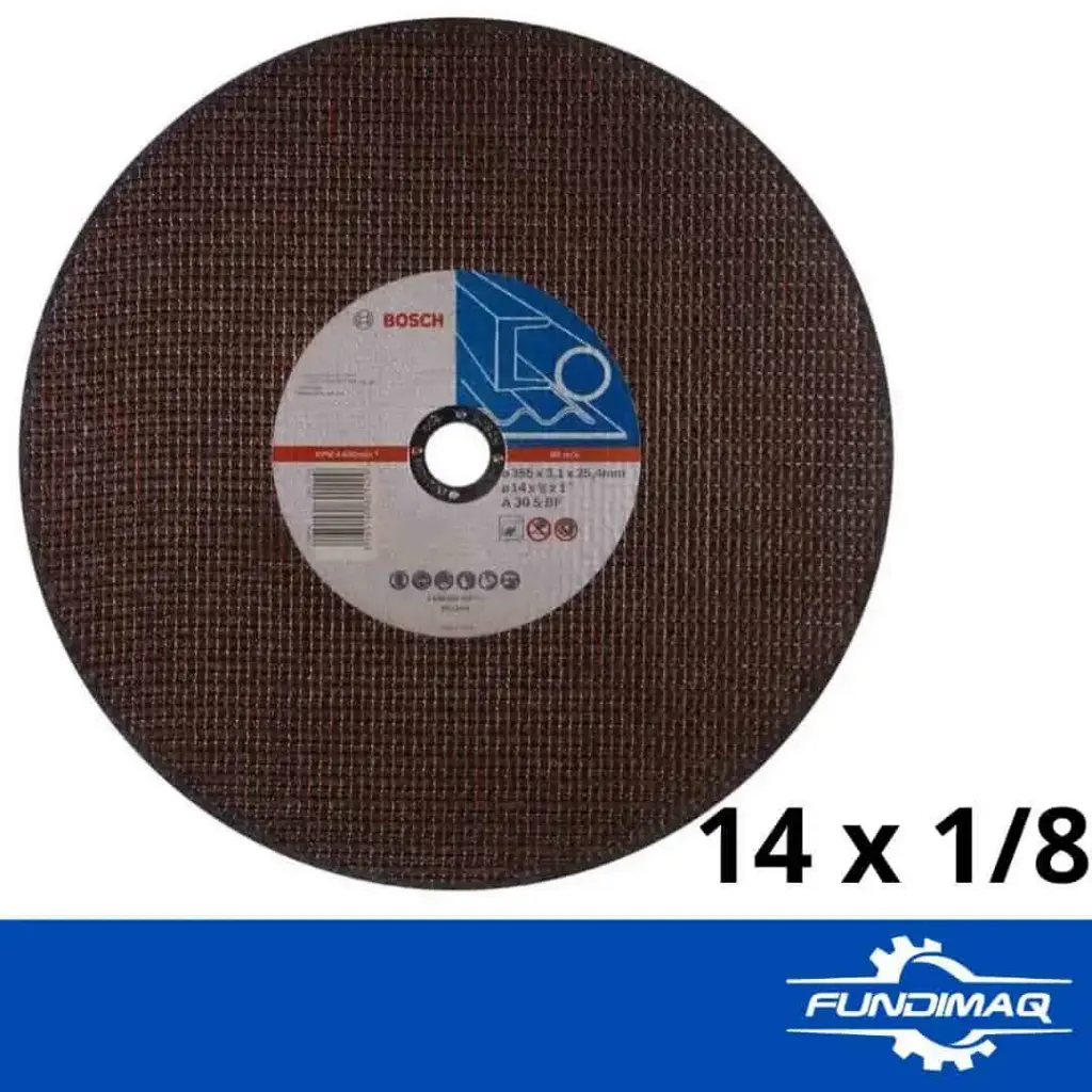 [100030] DISCO CORTE METAL 14" x 1/8 BOSCH