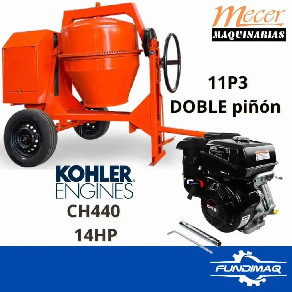 [M11CH440] KIT MEZCLADORA MECER 11P3 MOTOR KOHLER CH440 14HP