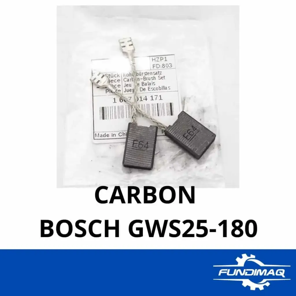 KIT CARBONES BOSCH GWS25-180 1607014171