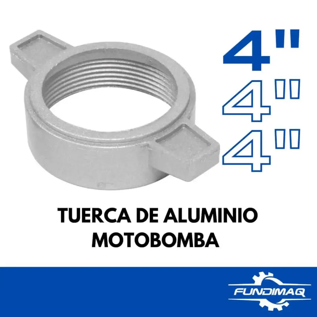 002 TUERCA 4" DE NIPLE ALUMINIO