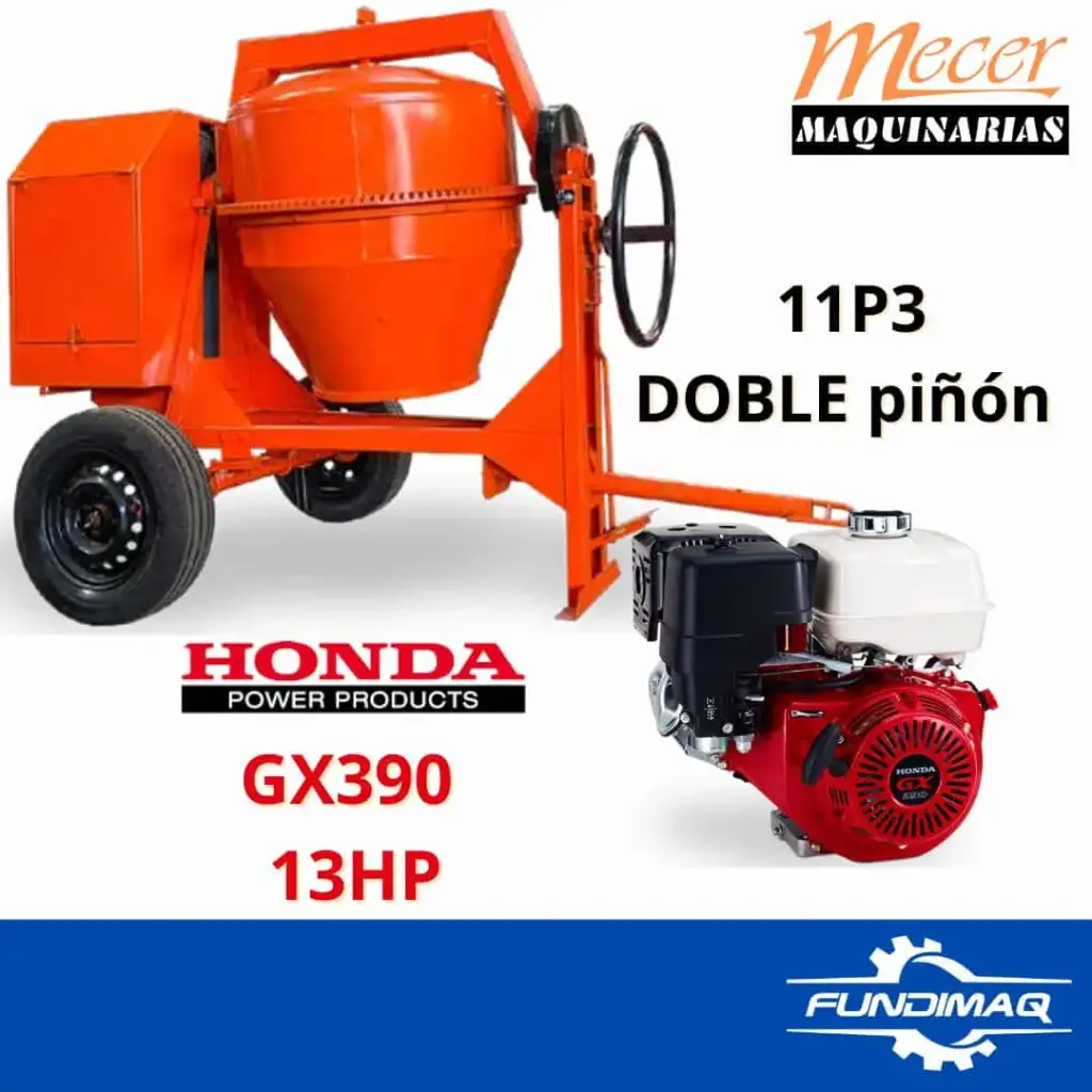 [M11GX390] KIT MEZCLADORA MECER 11P3 MOTOR HONDA GX390 13HP