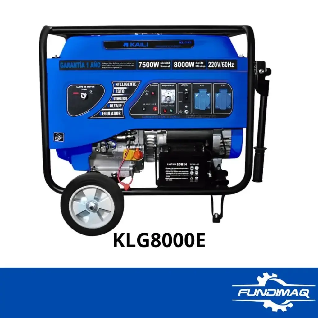 GENERADOR ELECTRICO KLG8000E KAILI 220V 60Hz