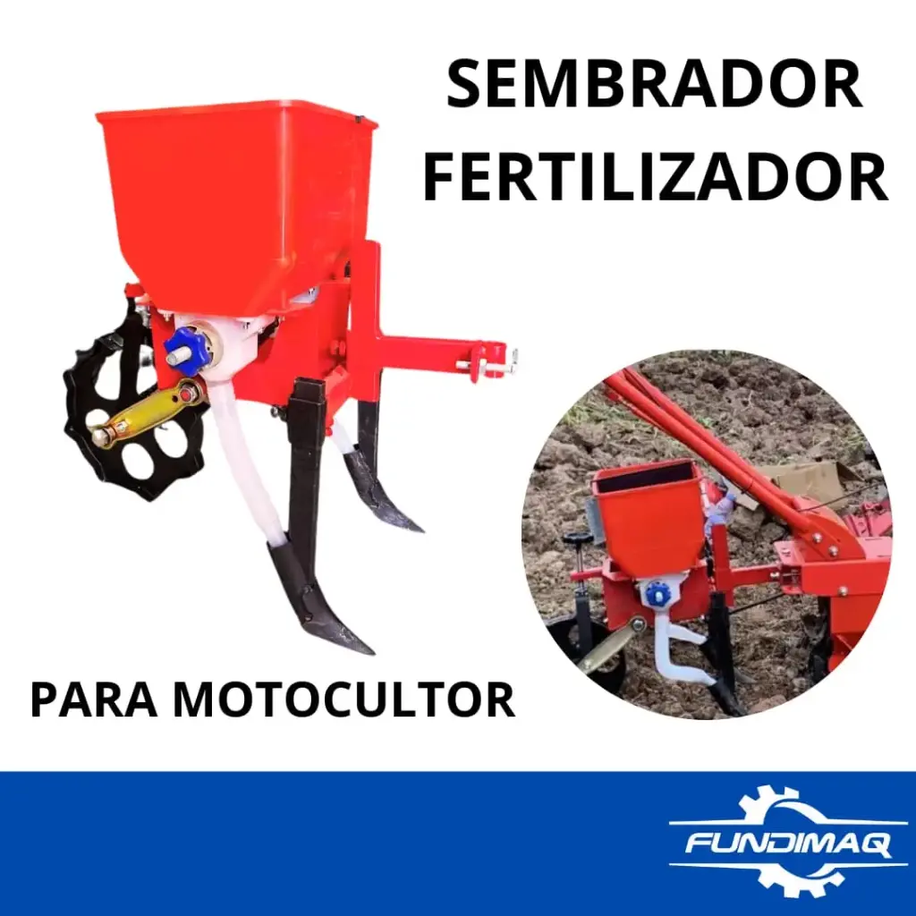 SEMBRADORA Y FERTILIZADORA PARA MOTOCULTOR