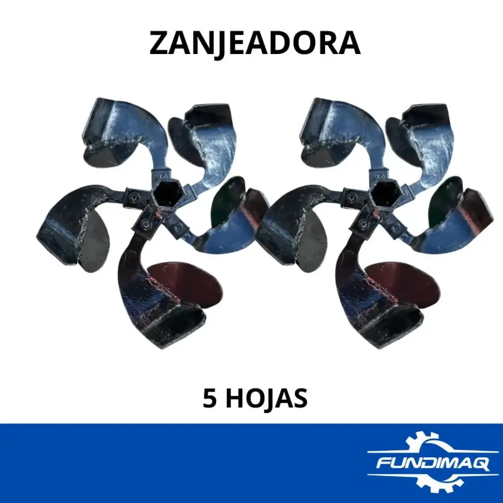 ZANJEADOR DE 5 HOJAS PARA MOTOCULTOR