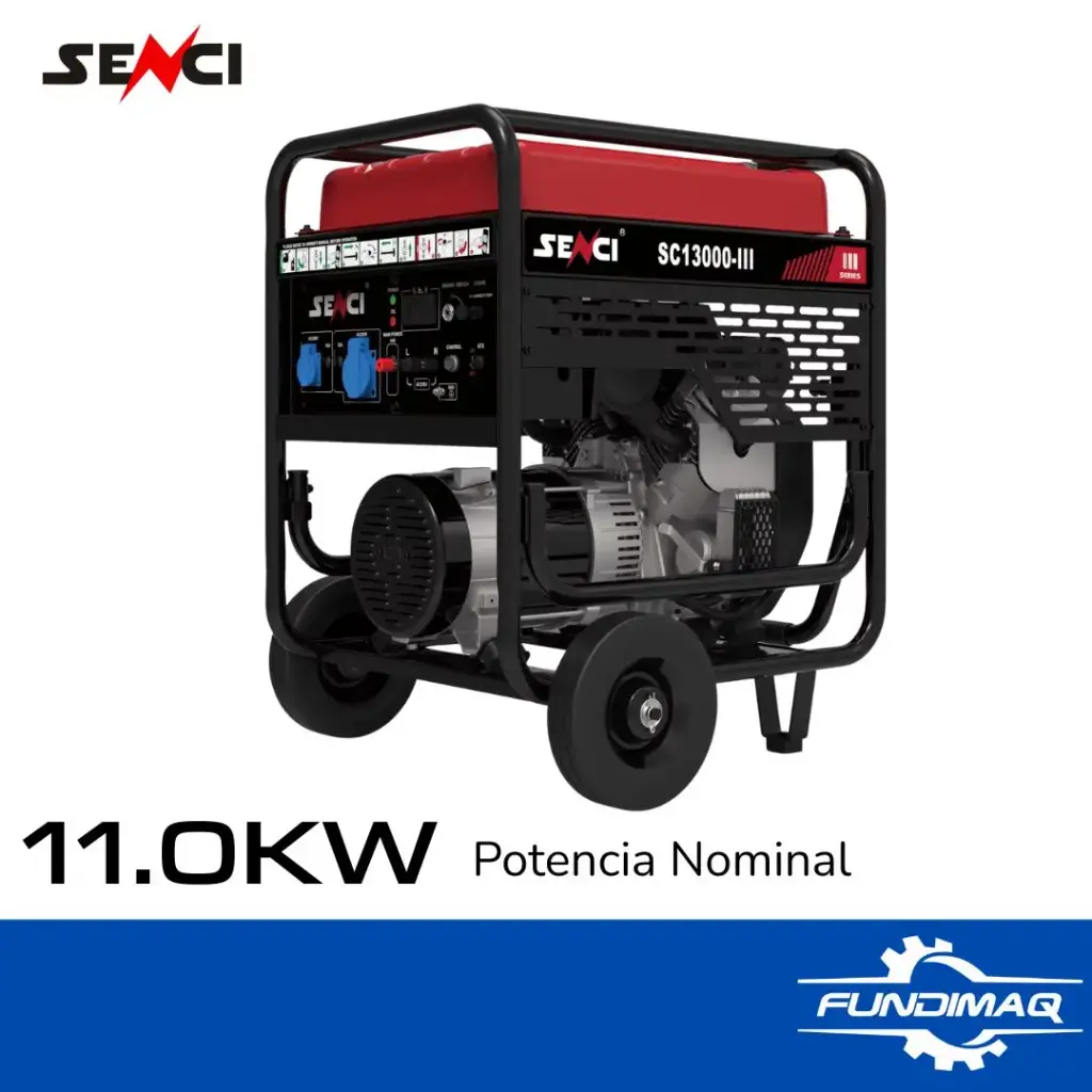 GENERADOR SC13000-III MAX 12KW NETO 11KW 220V SENCI GASOLINERO
