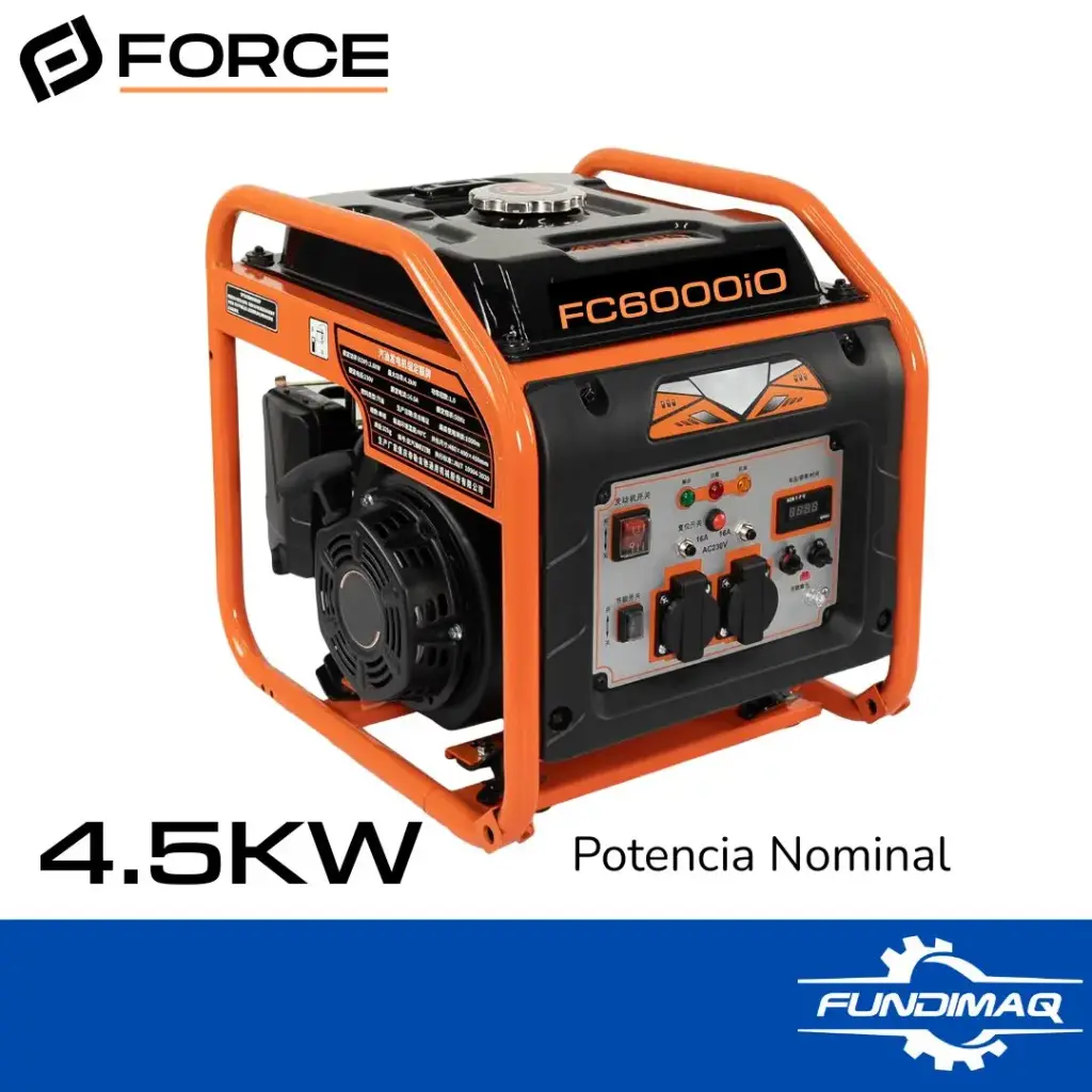 GENERADOR FC6000iO MAX 5KW NETO 4.5KW 220V FORCE