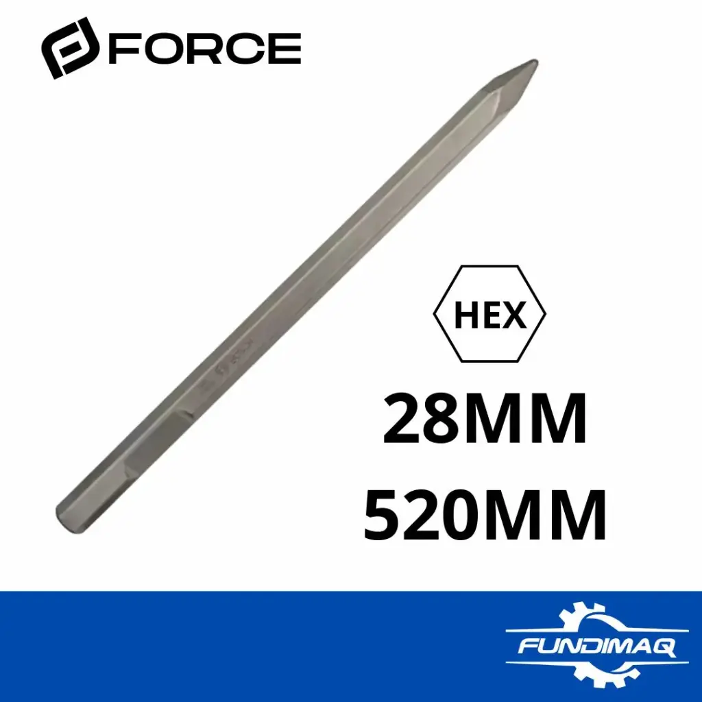 [CH28520PA] CINCEL HEX FORCE 28mm x 520mm PUNTA AGUDA