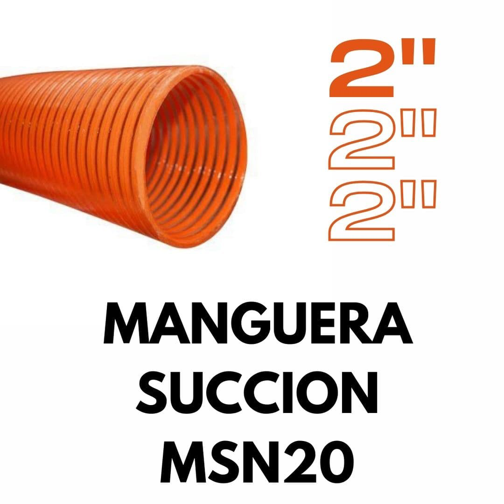 MANGUERA SUCCION 2" NARANJA MSN20