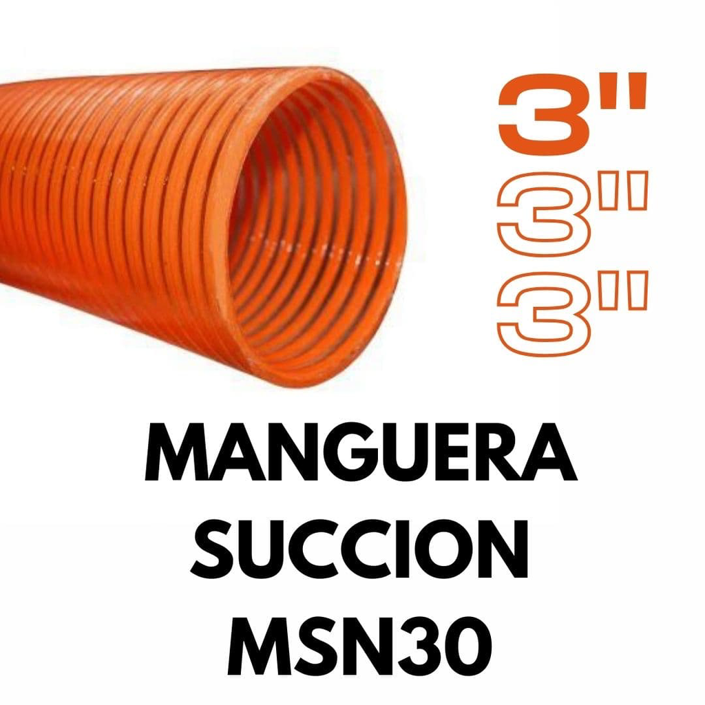 [MSN30] MANGUERA SUCCION 3" NARANJA MSN30