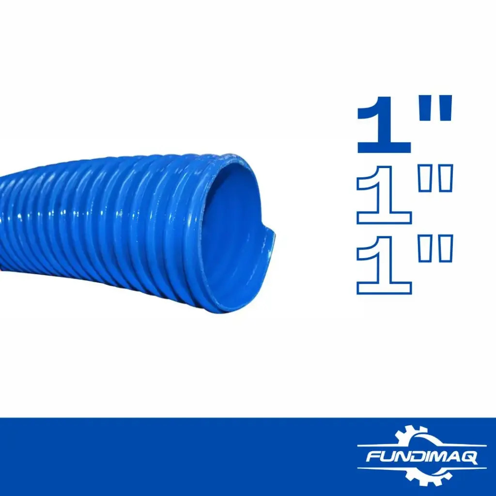 MANGUERA AZUL SUCCION 1" CORRUGADA MCA10