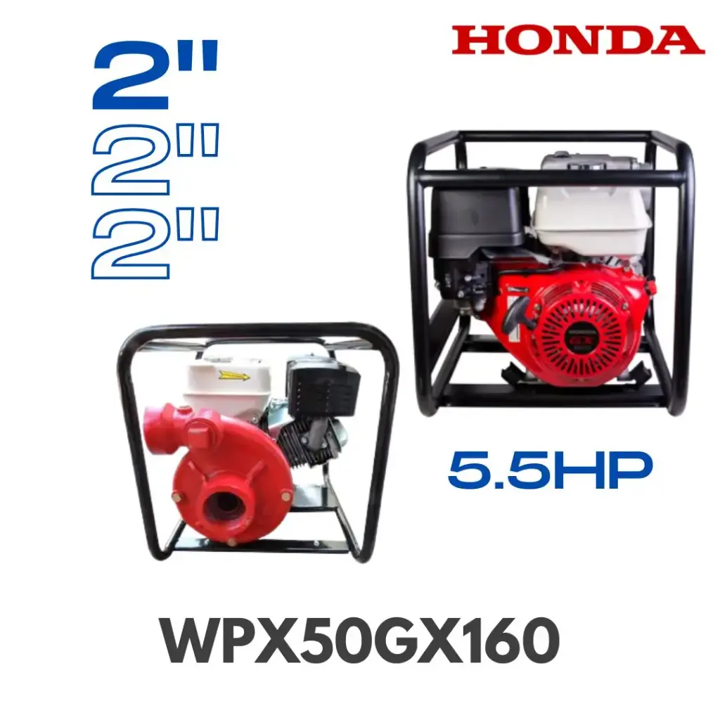 002 KIT MOTOBOMBA 2x2" 5.5HP WPX50 GX160 HONDA ALTA PRESION