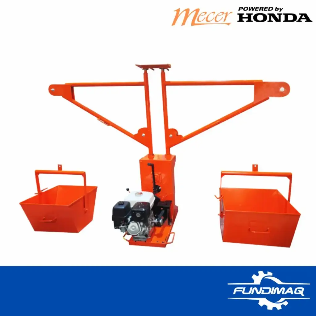 [JESGA1GX390] WINCHE GASOLINERO MOTOR HONDA GX390 13HP+30M CABLE 3/8+02 BALDES+02 BRAZOS 