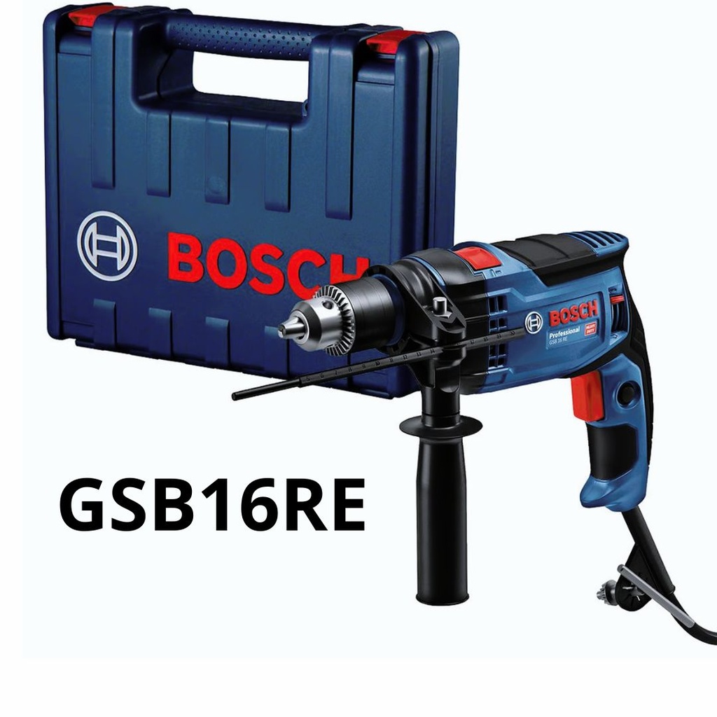  TALADRO PERCUTOR 550W BOSCH 1/2" 13mm  + set accs 34 pzs  GSB550RE