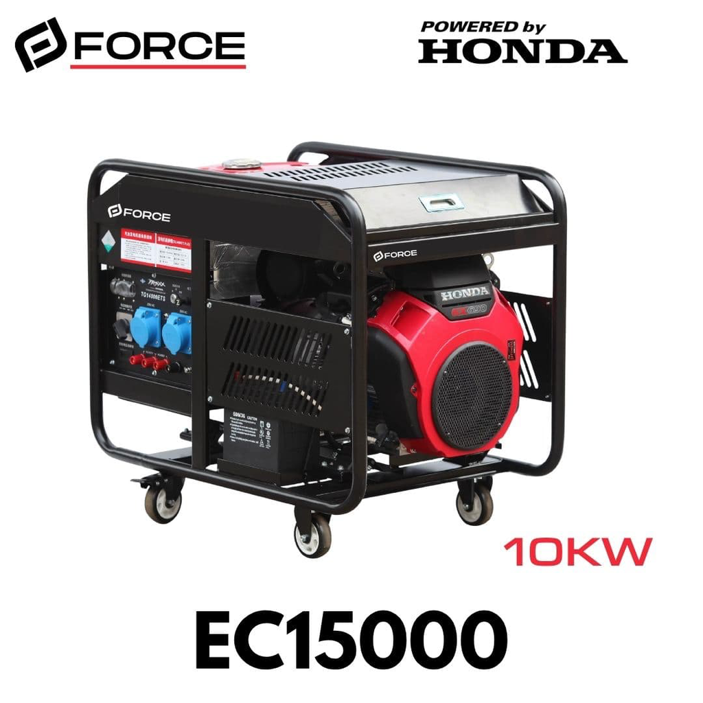 GENERADOR 10KW HONDA GX630 220V/380V ARRANQUE ELECTRICO MODELO FORCE EC15000