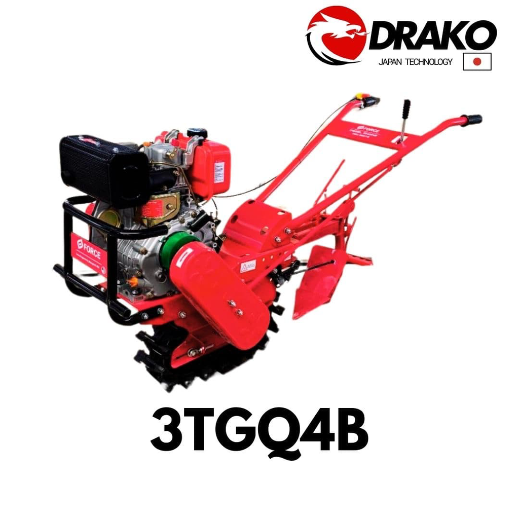 [3TGQ4B] MOTOCULTOR ORUGA 9HP DIESEL 3TGQ-4B DRAKO + ACCS
