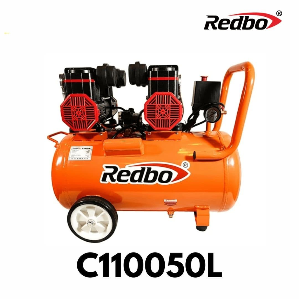 [C110050L] COMPRESORA 50L 3.0HP SILENCIOSA REDBO AC1100*2 50L