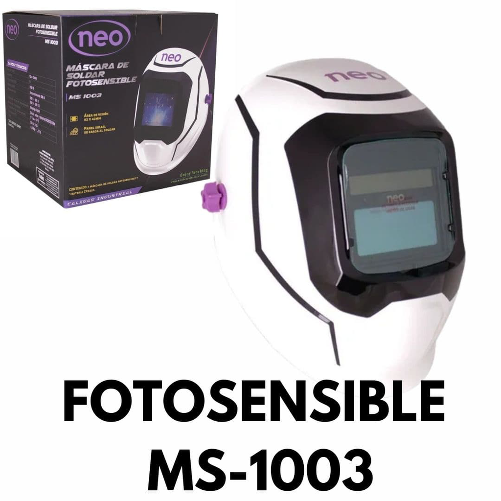 [MS1003] MASCARA FOTOSENSIBLE NEO 2 SENSORES MS-1003