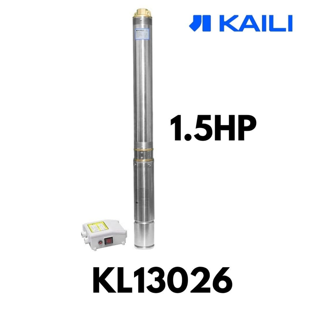 [KL13026] ELECTROBOMBA SUMERGIBLE KAILI 1.5HP 4SD 2/12 TIPO LAPICERO