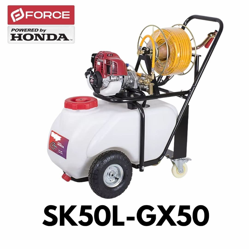 [SK50LGX50] MOTOFUMIGADORA ESTACIONARIA HONDA GX50 + LANZA, 50M MANG, CARRETA Y TANQUE 50L