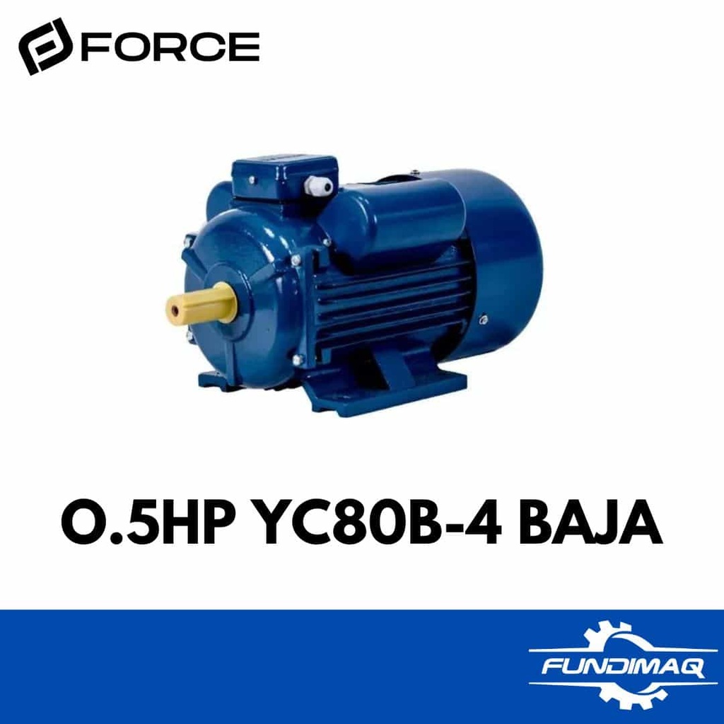 MOTOR 0.5HP YC80B-4 FORCE BAJA MONOFÁSICO