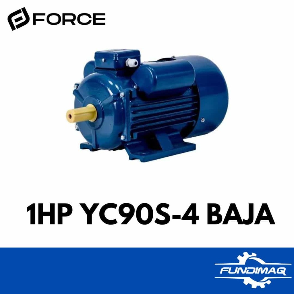 MOTOR 1HP YC90S-4 FORCE BAJA MONOFÁSICO