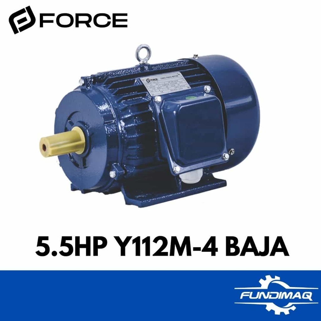 MOTOR 5.5HP Y112M-4 FORCE TRIFÁSICO BAJA