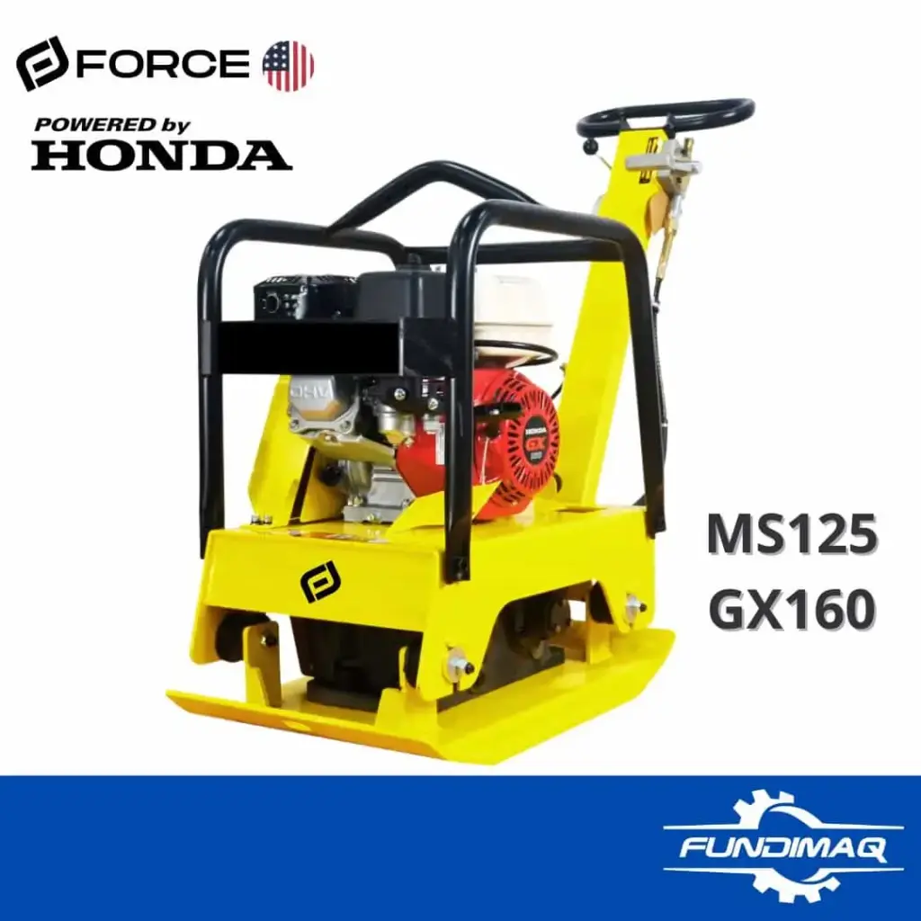 004 PLANCHA COMPACTADORA 25KN REVERSIBLE MOTOR HONDA GX160 MS125