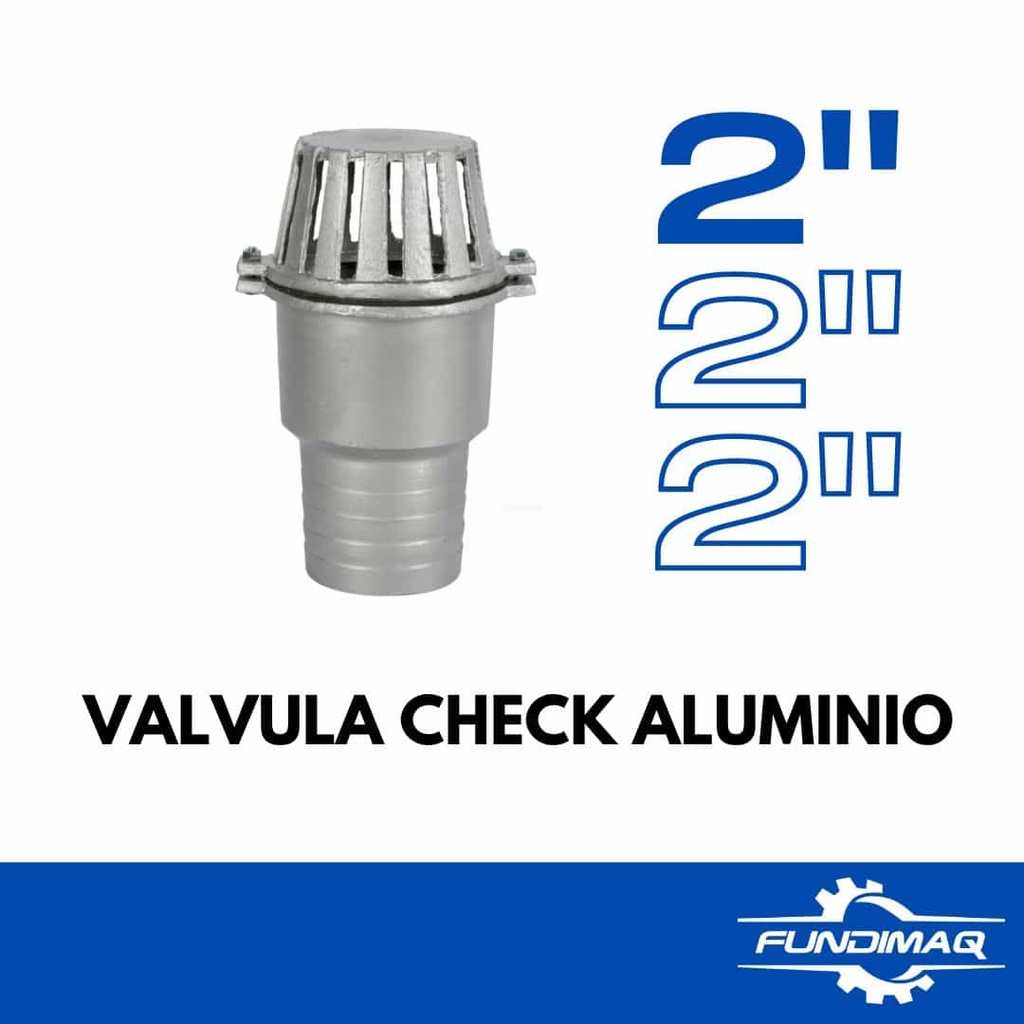VALVULA CHECK 2" ALUMINIO