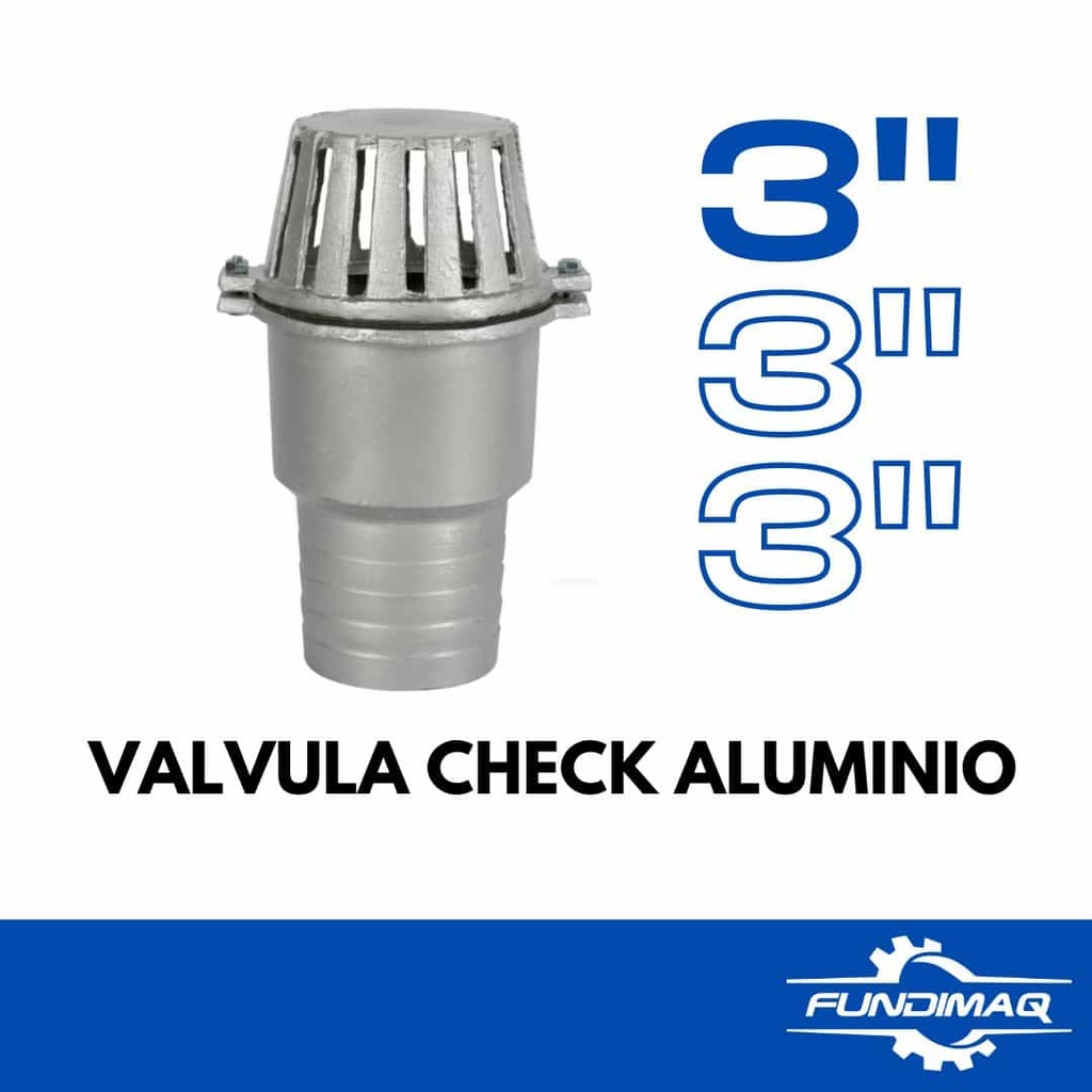VALVULA CHECK 3" ALUMINIO
