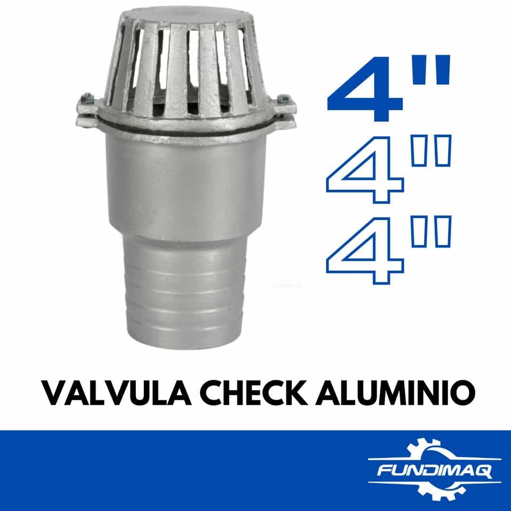 VALVULA CHECK 4" ALUMINIO
