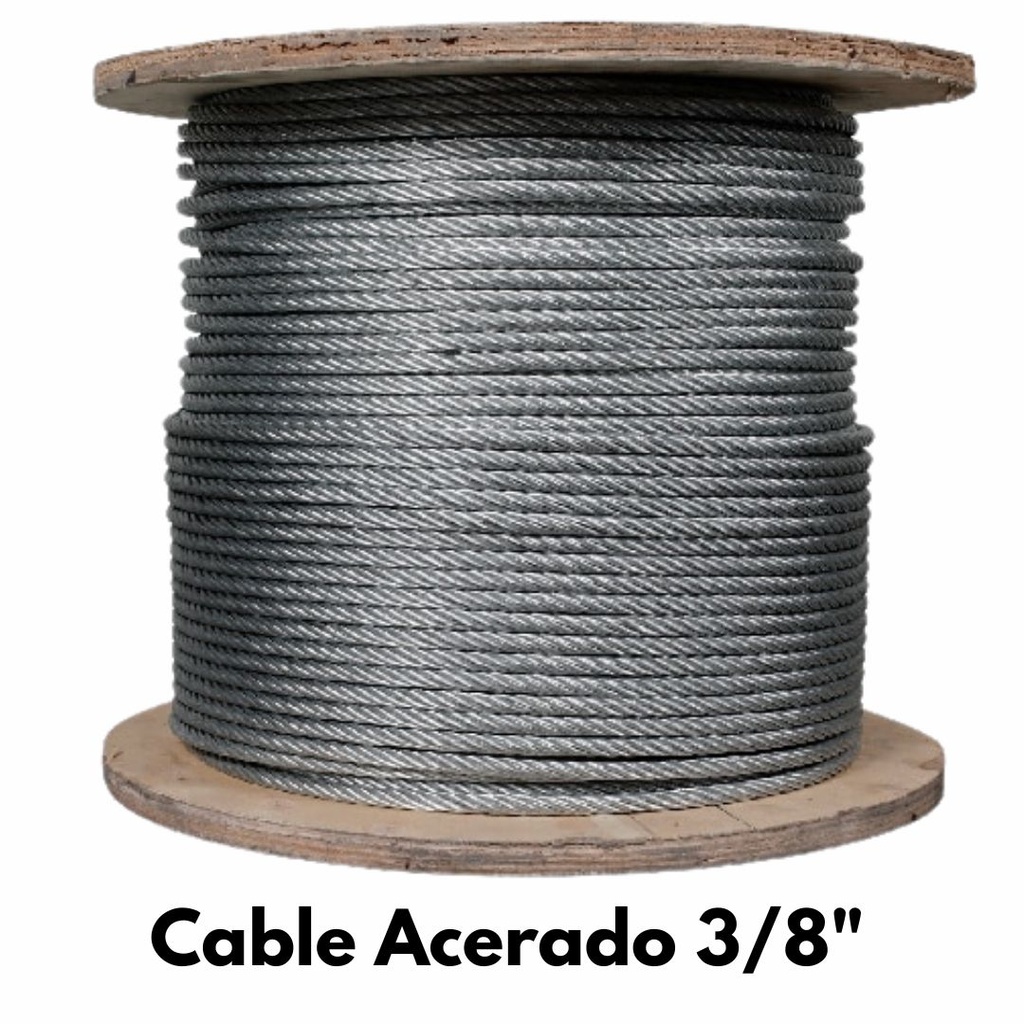 CABLE DE ACERO 3/8 6X19 FC