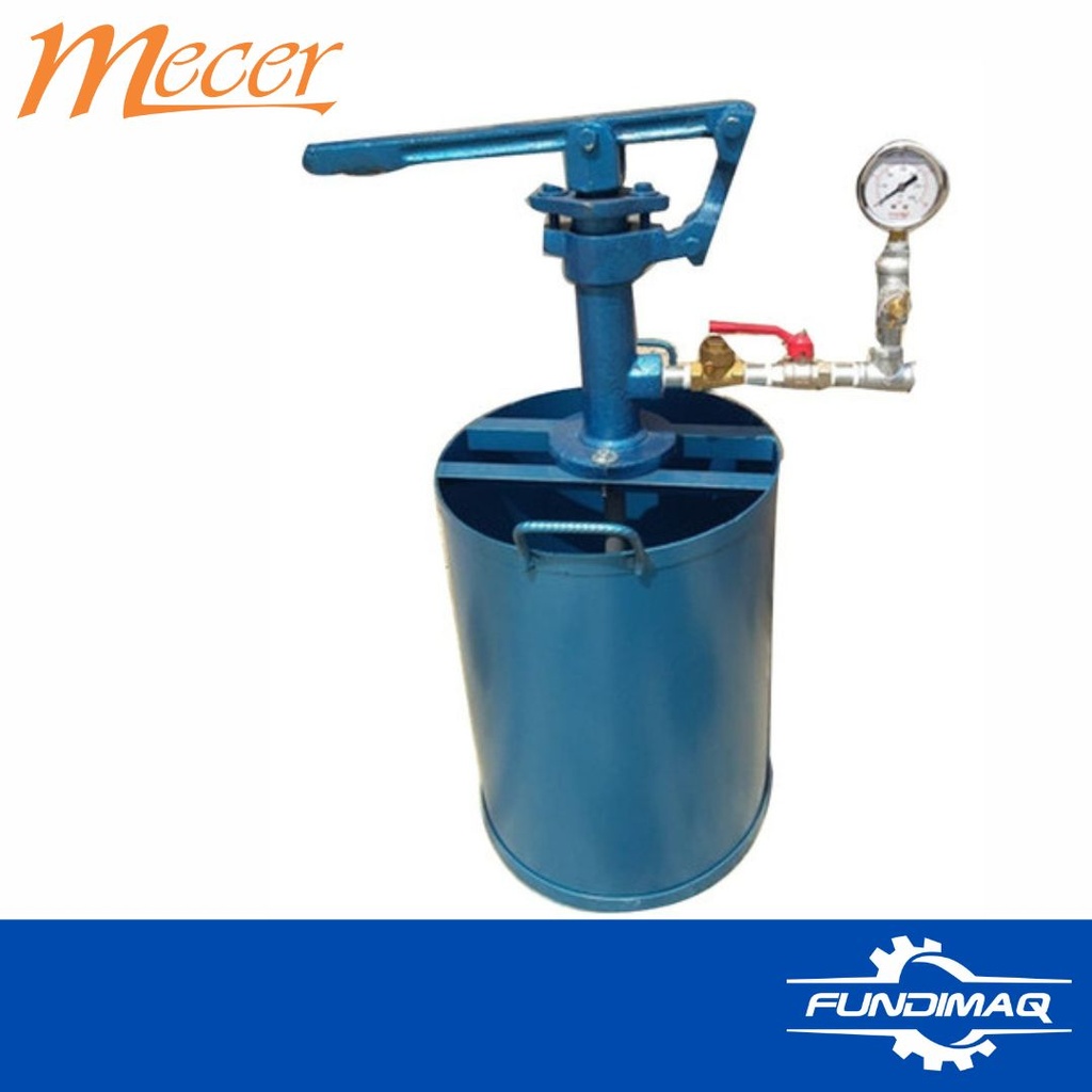 BALDE PRUEBA HIDRAULICA 300PSI CON GLICERINA MECER